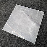 Сіра плитка під Мармур Камінь 60х60 Керамограніт, фото 3