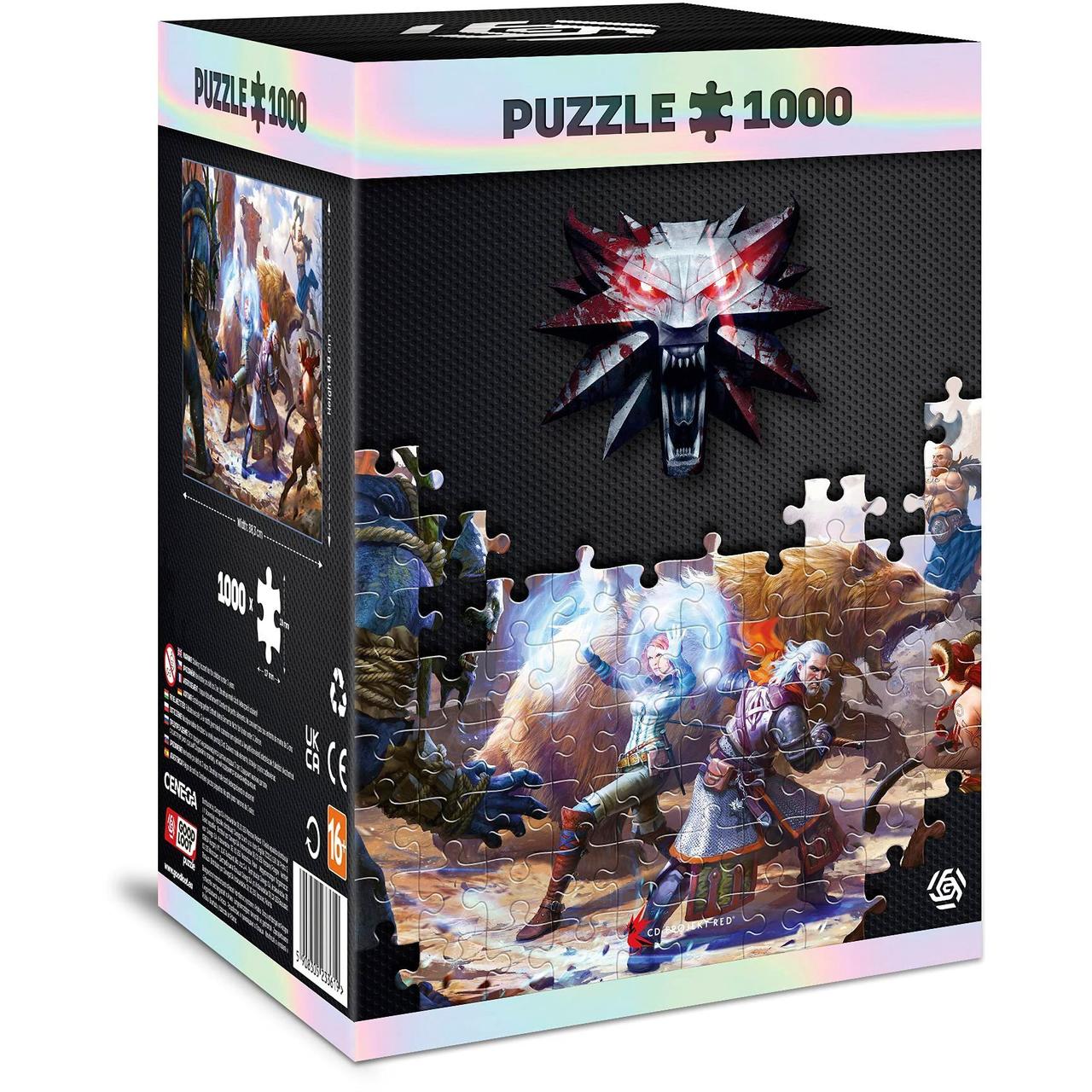 GoodLoot Пазл Witcher: Geralt & Triss in Battle puzzles 1000 ел., фото 1