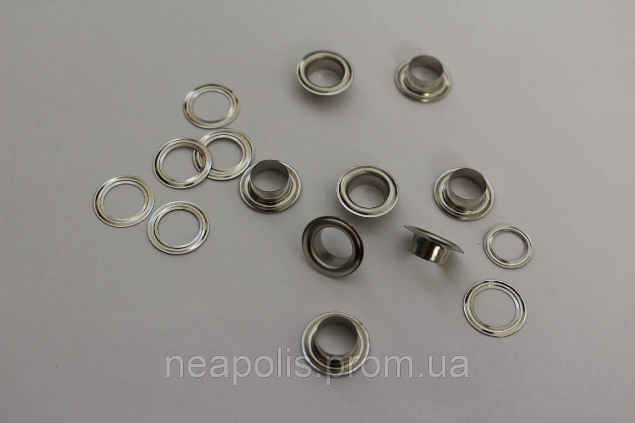 Люверсы никелированные для интерьера, диаметр 10 мм - фото 4 - id-p181188124