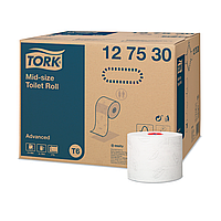Туалетная бумага TORK Mid-size в миди рулонах, мягкая (Advanced) 100 м, 2 слоя 1 рулон, 127530
