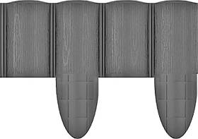 Cellfast Газонна огорожа 4 ECO, 10 секцій по 240 мм, 2.4м, сірий