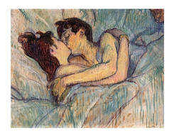 Листівка In Bed, The Kiss, 1892. Henri de Toulouse Lautrec