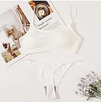 Жіночий спортивний комплект білизни М, Білий