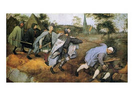 Листівка The Parable of the Blind, 1568. Pieter Bruegel