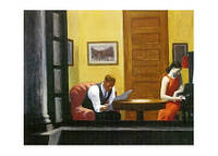 Открытка Room in New York, 1932. Edward Hopper