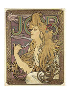 Открытка Job, 1896. Alphonse Mucha