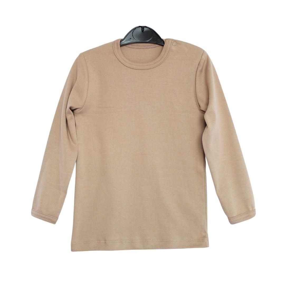 Дитячий лонгслів какао, фото 1