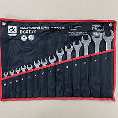 Набір ключів комбінованих, 14 предметів, 10-32 мм. dk-st-14