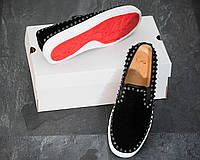 Слипоны Christian Louboutin Thorn Storm - Black White