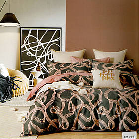 Комплект постільної білизни із сатину Elway, двоспальне