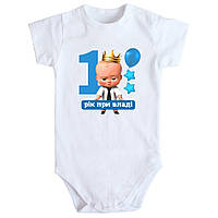 Боді з принтом Бебі Бос 1 Рік при Владі 74 80 92