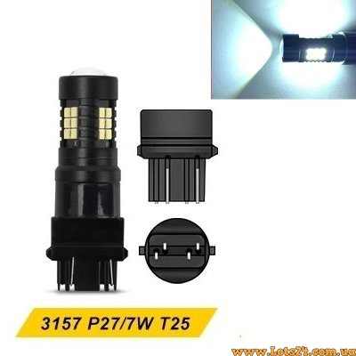 2шт Автолампы T25 3157 21 LED P27/7W автолампи світлодіодні автолампи авто лед лампи авто лампа лед світлодіодна, фото 1