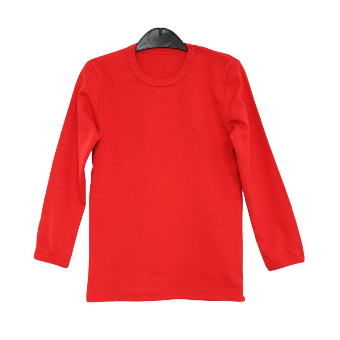 Дитячий лонгслів червоний, фото 1