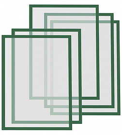 Magnetoplan Рамки магнітні A4 зелені Magnetofix Frame Green Set