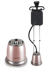 Відпарювач підлоговий вертикальний Sokany SK-4013 парогенератор для одягу парова праска 2000 Вт Рожевий, фото 2