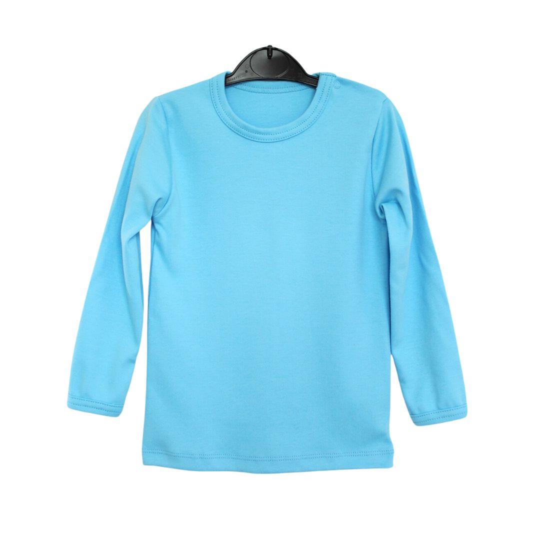 Дитячий лонгслів блакитний, фото 1