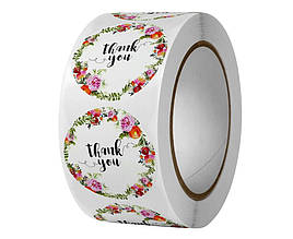 Наклейки декоративні "THANK YOU" 500 шт