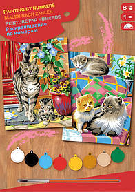 Sequin Art Набір для творчості PAINTING BY NUMBERS JUNIOR-PAIRS Коти