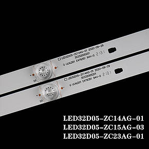 LED підсвітка (комплект 2шт) LED32D05-ZC14AG-01 Kivi 32HB50GU, фото 4
