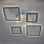 Світлодіодна люстра 75 Вт з підсвічуванням основи з пультом і мобільним додатком колір каркасу білий ESL-21414, фото 4