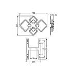 Світлодіодна люстра 75 Вт з підсвічуванням основи з пультом і мобільним додатком колір каркасу білий ESL-21414, фото 6