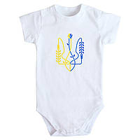 Дитяче боді з принтом Тризуб 62 68 74 80 92