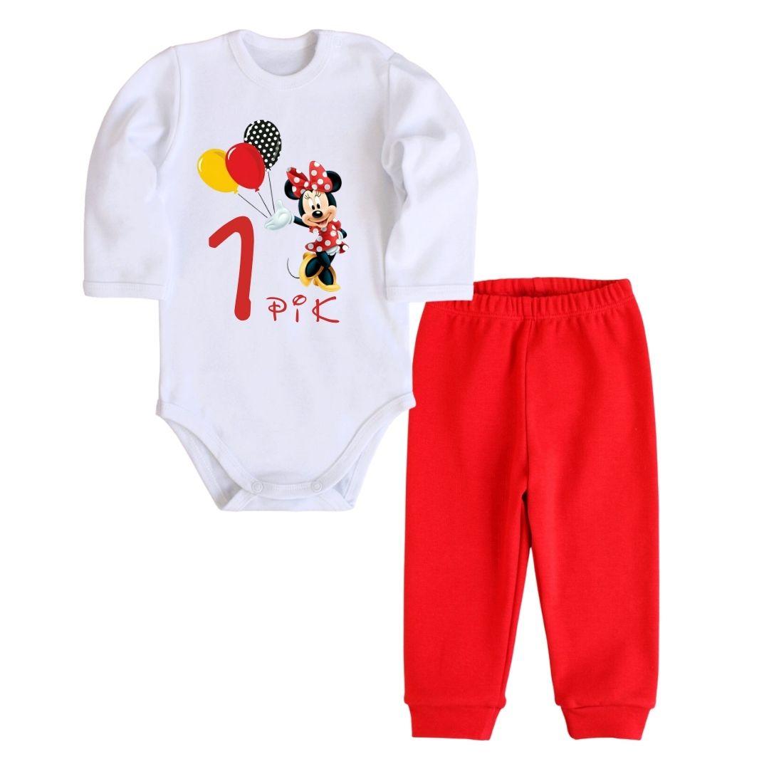 Комплект боді з штанцями - Міні Маус 1 Рік, фото 1