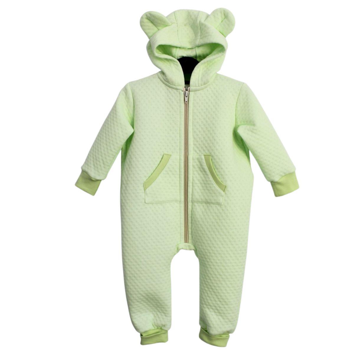 Дитячий демісезонний ромпер зелений капітон, фото 1