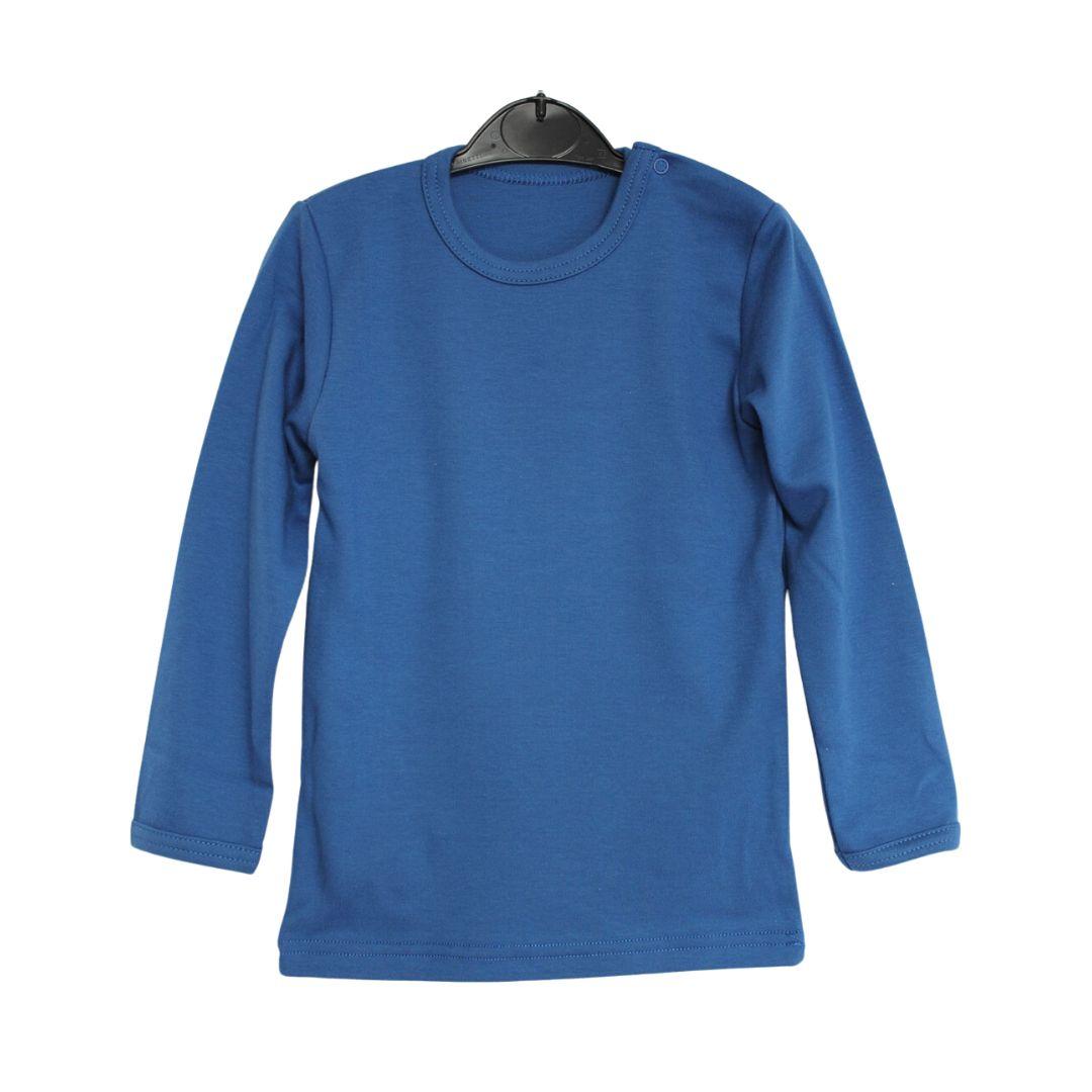 Дитячий лонгслів синій, фото 1