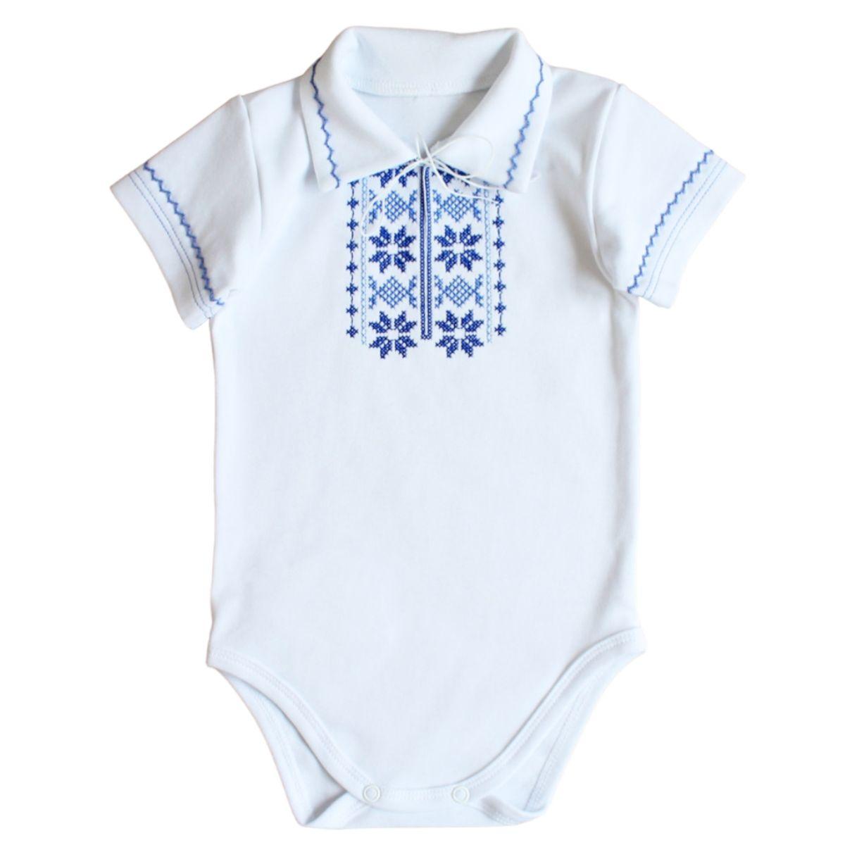 Боді вишиванка з комірчиком, фото 1
