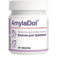 Витаминно-минеральная добавка Dolfos AmylaDol при заболеваниях поджелудочной железы для собак и котов, 30 табл