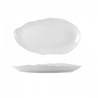 Белое овальное блюдо Lubiana Stone age фарфоровое 210 мм (4631W) Оригинал