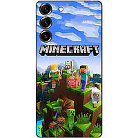 Силіконовий чохол бампер для Samsung S23 з малюнком Minecraft Майнкрафт
