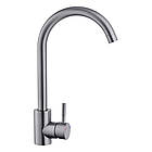 Глибока раковина в кухню Kroner 7849RHM права Графіт і кран змішувач у наборі, мийки для кухні з кранами, фото 8