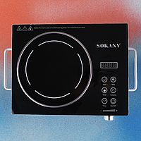 Функциональная электрическая плита Sokany SK-3569 для дачи или общепита, Настольная электроплита для варки
