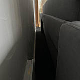 Новий прямий розкладний в тканині диван, фото 10