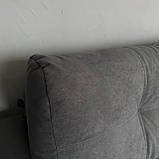 Новий прямий розкладний в тканині диван, фото 8