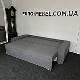 Новий прямий розкладний в тканині диван, фото 7