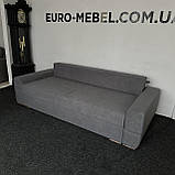 Новий прямий розкладний в тканині диван, фото 3