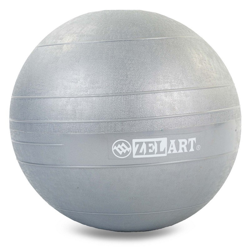 М'яч медичний слембол для кросфіту Zelart Slam Ball Fit 5165-6 вага 6 кг Silver - фото 2 - id-p2067608228