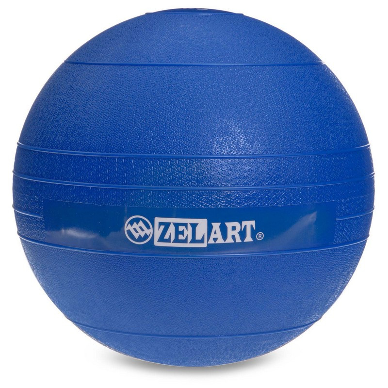 Мяч медицинский слэмбол для кроссфита Zelart Slam Ball Fit 5165-5 вес 5кг Blue - фото 2 - id-p2067608229