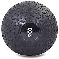 М'яч медичний слембол для кросфіту Zelart Slam Ball Fit 5729-8 вага 8 кг Black