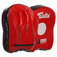 Лапа изогнутая кожаная для бокса и единоборств (2шт) Fairtex MMA Performance 3356 17x20x7см Red