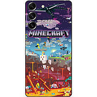 Силіконовий чохол бампер для Samsung S23 Plus гра Minecraft Майнкрафт