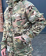 Куртка тактическая softshell 3.0 мультикам (S - XXXL) софтшел флис Армейская теплая куртка ЗСУ демисезон