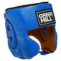 Шолом боксерський шкіряний у мексиканському стилі Green Hill 0575 розмір L Blue