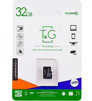 Карта памяти "T&G" Micro SDHC 32 гб 10 Class / Черный