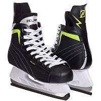 Коньки хоккейные Zelart Ice Skate Action 0890 размер 35 Black-Green