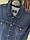 Чоловіча демісезонна джинсова куртка Dekons 10058 темно-синя батал 70 розмір, фото 3