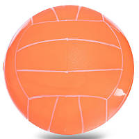 Мяч резиновый волейбольный Zelart Action 3007 диаметр 17см вес 120г Orange
